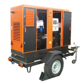 Дизельный генератор ММЗ МДГ 3024 в кожухе на шасси