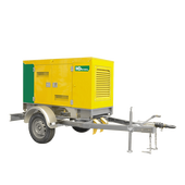 Дизельный генератор MitsuDiesel МД АД-20С-Т400-1РКМ29 в шумозащитном кожухе на шасси