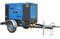 Дизельный генератор ТСС АД-30С-Т400-1РКМ7 на прицепе